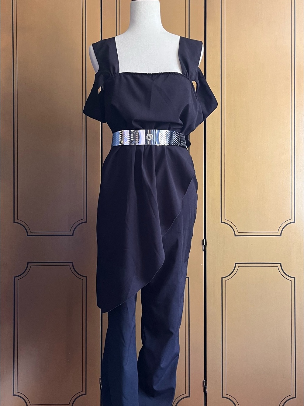 Black Asymmetric Jumpsuit
